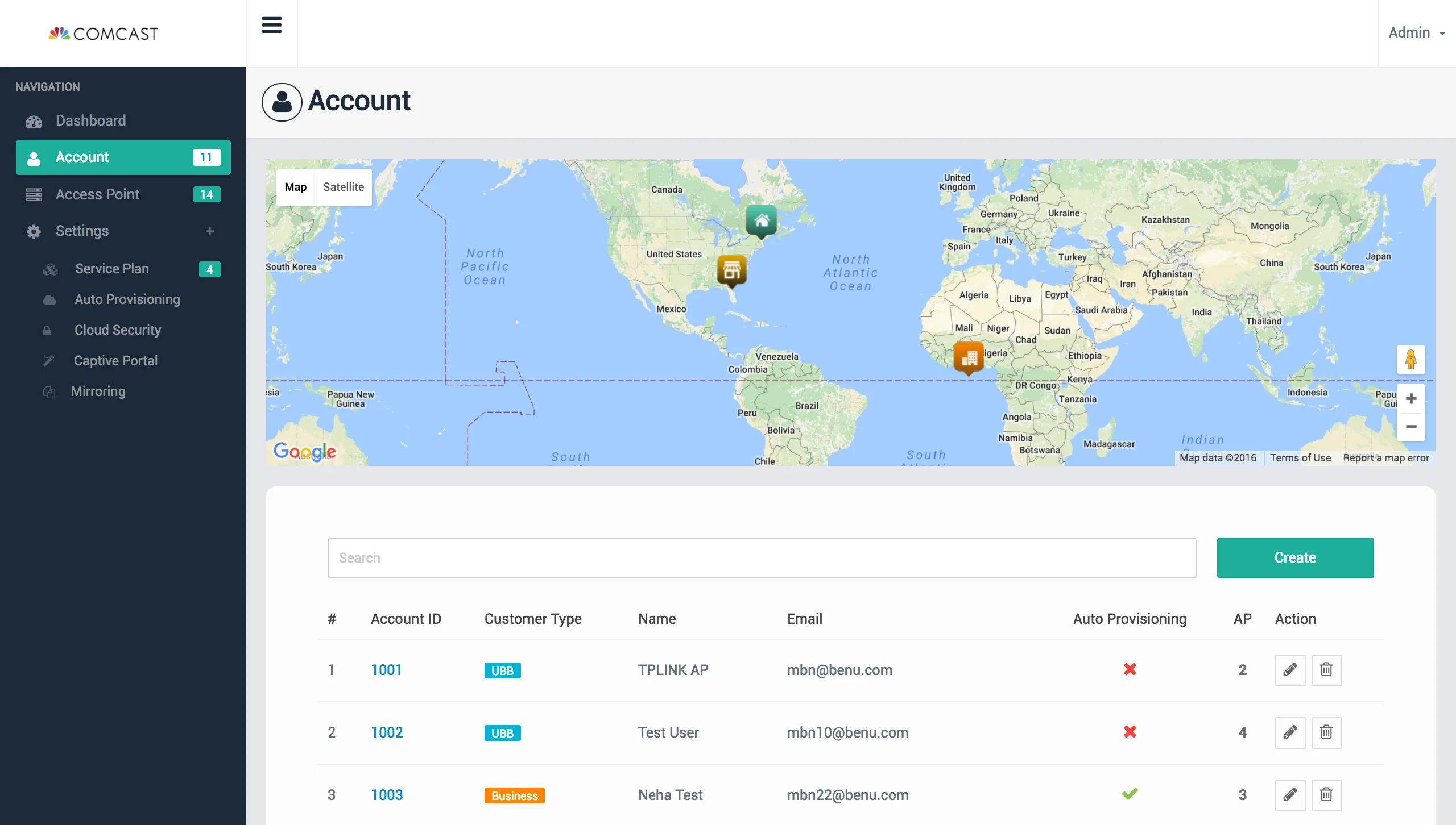 Access Point Map